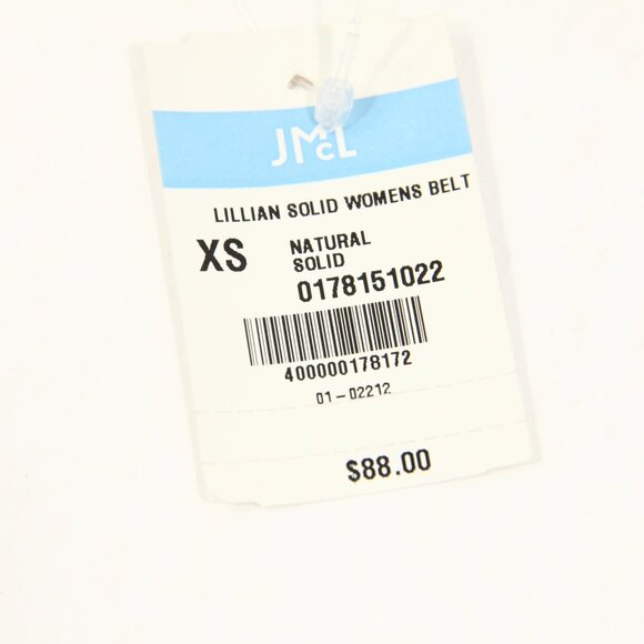 J McLaughlin Lillian Belt New Women XS Natural Leather Classic Style - Picture 5 of 7